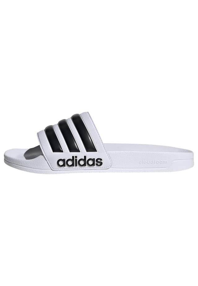 🌟 Super Sale! adidas Unisex Adilette Shower Slides Schiebe-Sandalen 43 EU Cloud White Core Black Cloud White 🌟