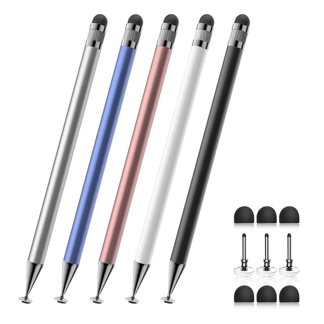 Bopomofo Tablet Stift (5 Stück) 🌟 2-in-1 Touchscreen Stift 📱 Stift für Alle Touchscreens 🖊️ Kompatibel Mit Handy, iPad, Android 🌈