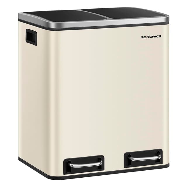 SONGMICS Mülleimer Küche, 2 x 15 Liter, Mülltrennsystem 🗑️🌿