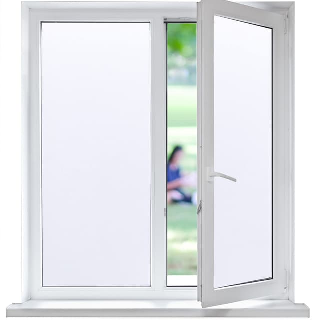 🪟🌟 Funfox Fensterfolie Blickdicht Selbstklebend 90x200cm Weiß 🌟🪟