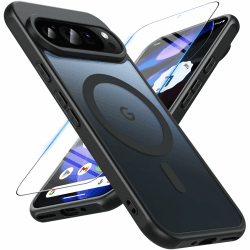 OWKEY Google Pixel 9 Hülle mit Panzer Glas, Magnetisch und Stoßfest in Militärqualität Angebot bei HelloDeals