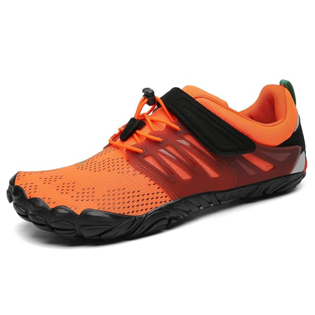 👣 SAGUARO Unisex Barfußschuhe Outdoor Barfussschuhe rutschfest Fitnessschuhe Gr.36-48 38 EU Orange 👟