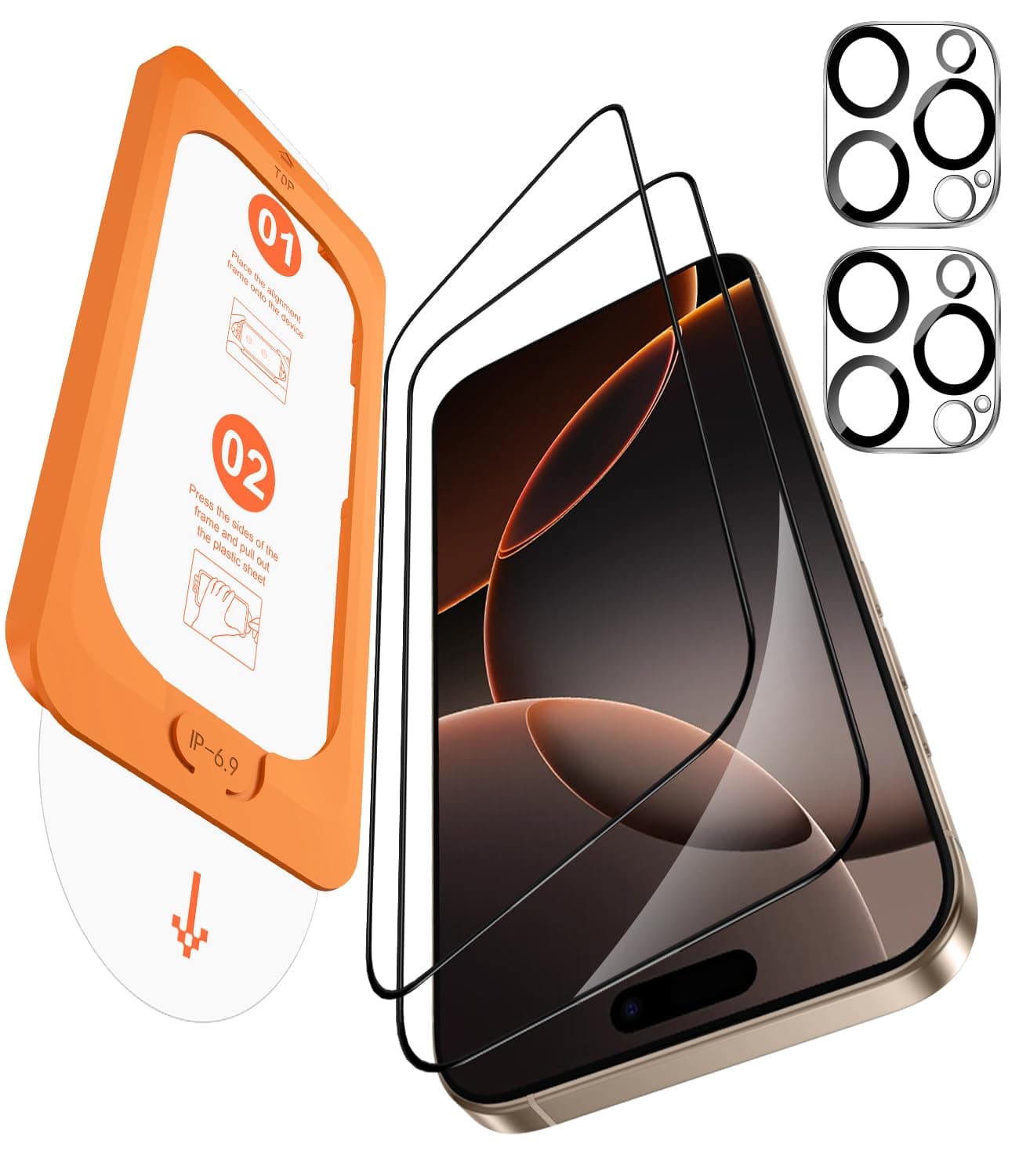 OMOTON iPhone 16 Pro Max Panzerglas 📱🔒