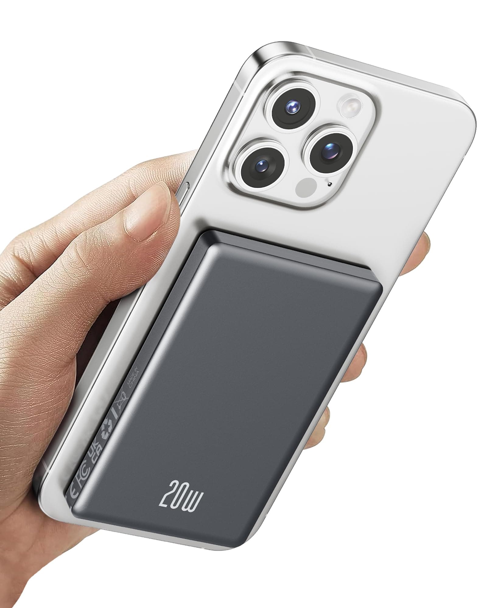 🔋🌟 Ntaanoo iPhone Powerbank für Magsafe, Ultra Slim 10000mAh Magnetische Power Bank Wireless