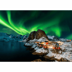🧩 1000-Teile Puzzle für Erwachsene - Norwegen Aurora Borealis 🌌