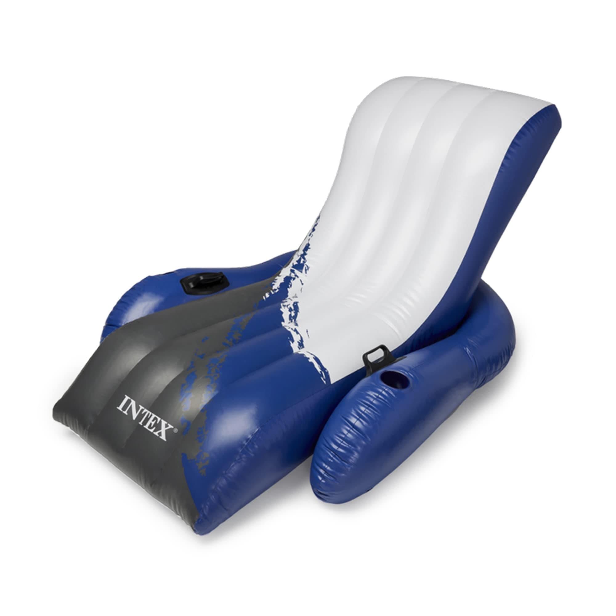 Intex Floating Recliner Lounge 🌊 - Aufblasbarer Badelounge, mehrfarbig, 180 x 135 cm