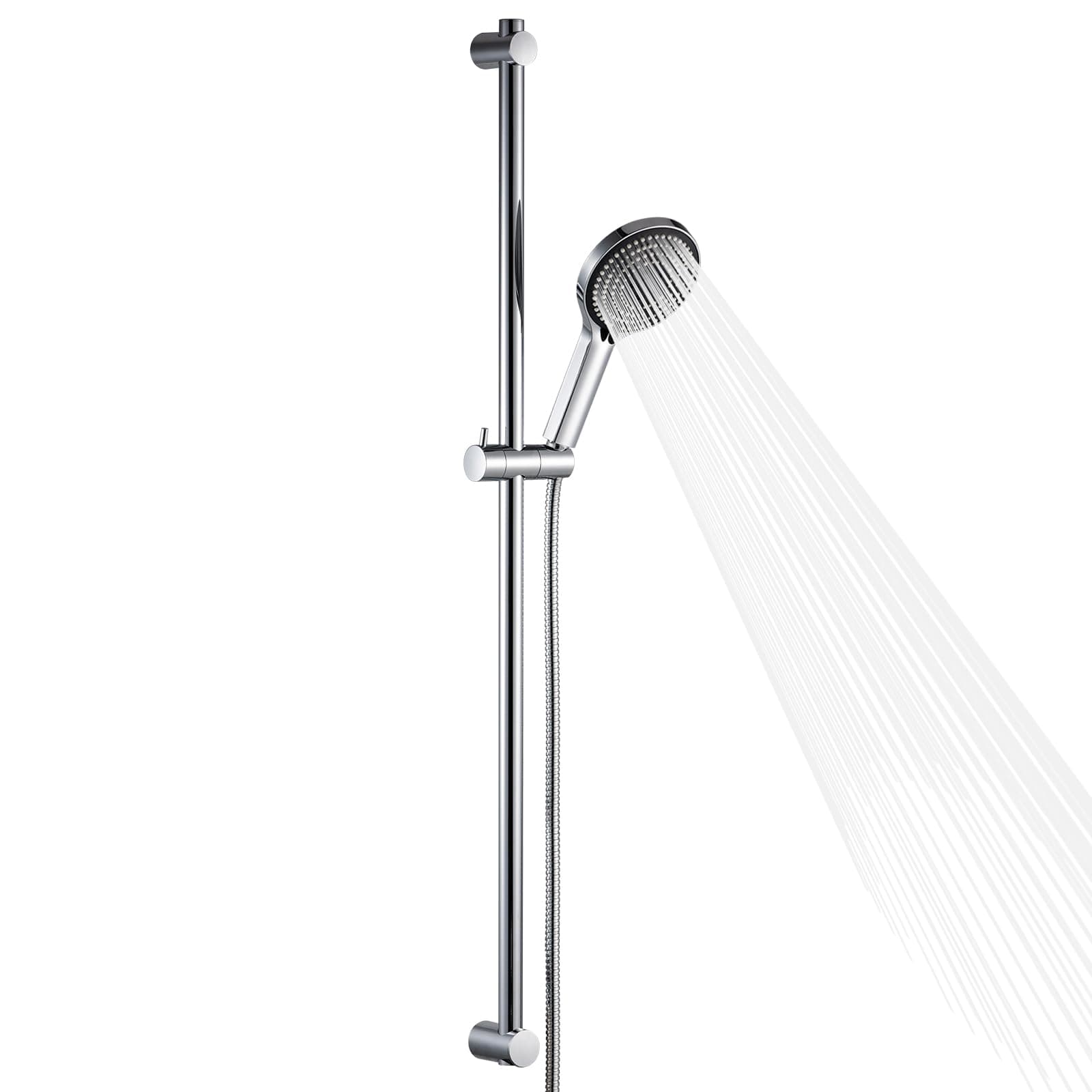 😍 Angebot: OFFO Duschstange mit Brause, Duschstange 100cm, Duschkopf mit Schlauch 1,6m 😍