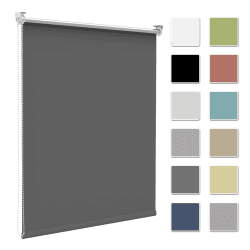 Verdunkelungsrollo ohne Bohren & mit Bohren, Dunkelgrau 45x130cm Angebot bei HelloDeals