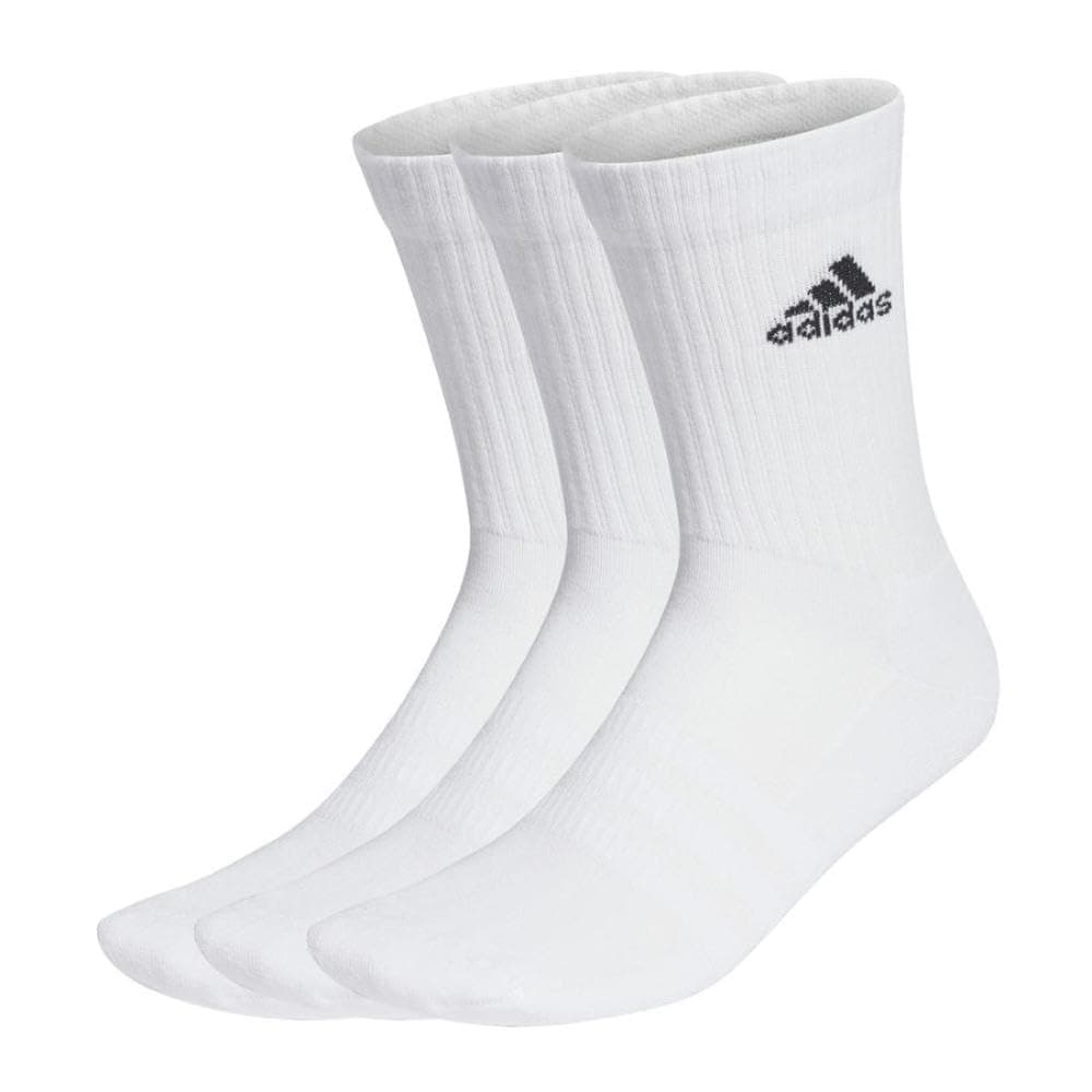 🧦 adidas Unisex Set Di 3 Paia Di Calze Alte Socken 43-45 White / Black 🖤