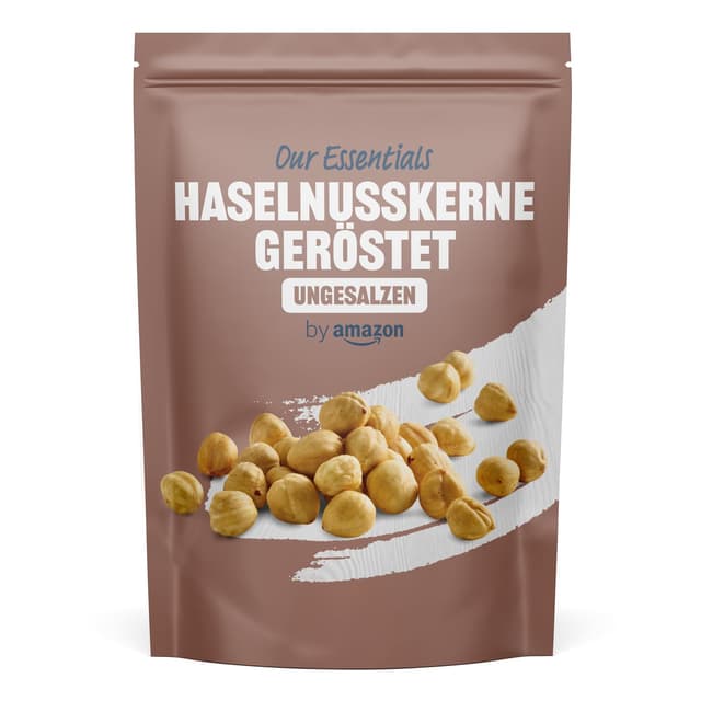 🌰 Amazon Haselnuss Kerne, geröstet, ungesalzen, 500g - Sonderangebot!