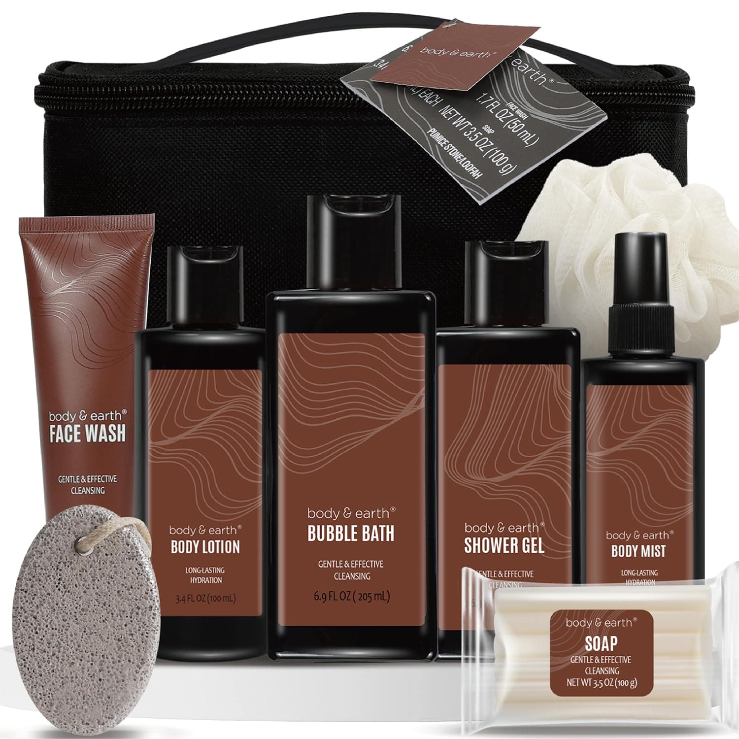 🎁 BODY & EARTH Herren Geschenkset - Sandelholz Duft 🚿