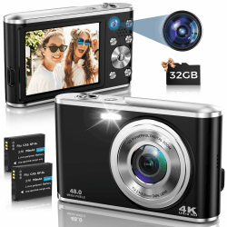 Digitalkamera mit Dual-Kamera und 4K Aufnahme - Sonderangebot