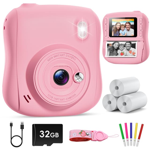 Hangrui Kinderkamera Sofortbildkamera - Geschenk für Kinder 📸