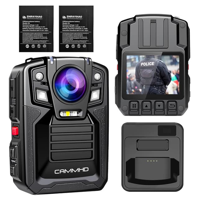 Angebot: CAMMHD V8 Pro 32GB 2160P Body Cam 42MP 📹🚔🔦