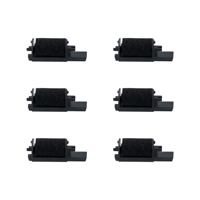 🖨️🌈 Printerfield 6er Pack Farbbandwalze in schwarz für IR40 Taschenrechner/Kassenrechner Drucker 🌟