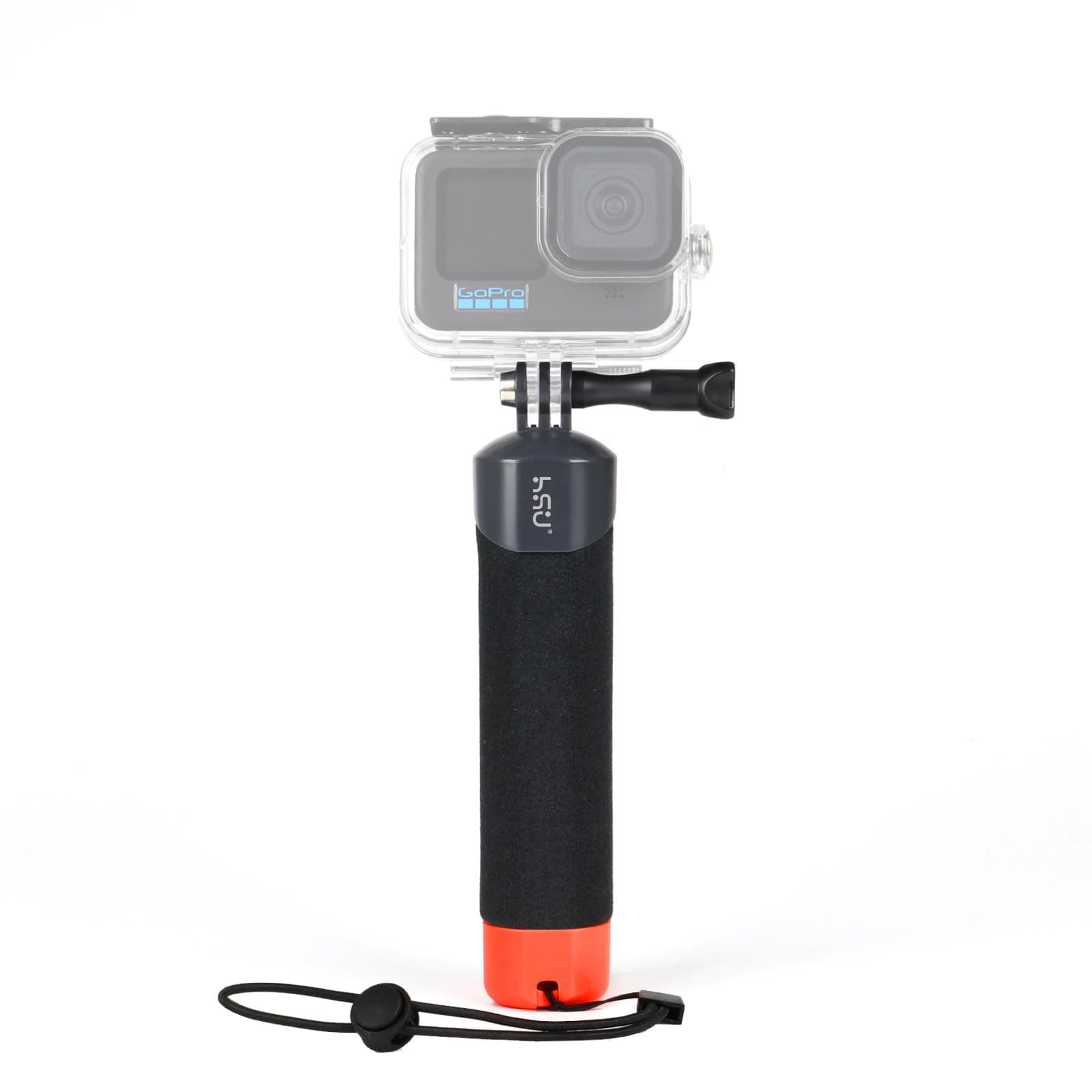 🌊📸 HSU Wasserdichter Einbeinstativ Schwimmender Handgriff für Go Pro Hero 12/11/10/9/8/7/6/5/4/3 Session, DJI Osmo und andere Action-Kameras