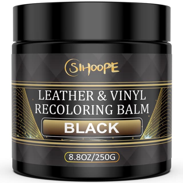 SIHOOPE Schwarz-Leder-Reparatur-Set, 250ml 🛋️👞🚗 - Lederpflege und Reparatur Balsam
