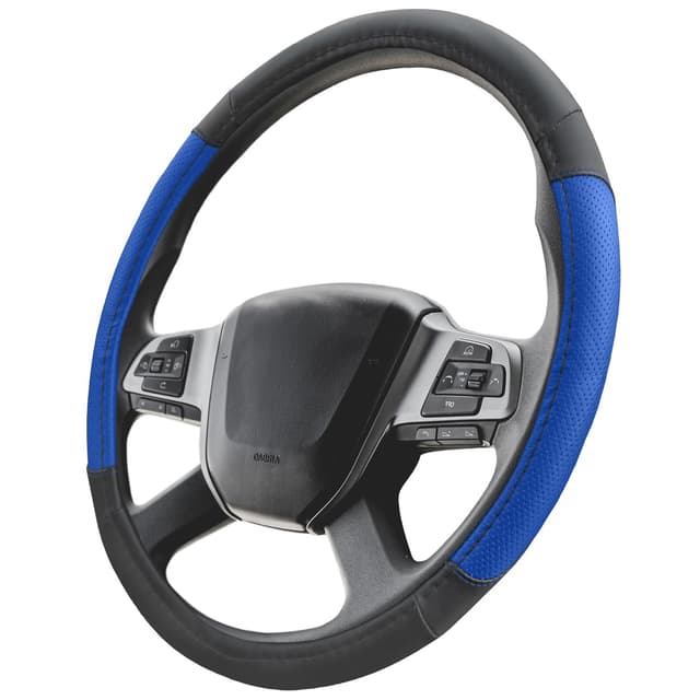 Upgrade4cars LKW Lenkradbezug 44-46 cm in Blau 🚛 | Lenkradschoner Universal | Sommer & Winter | Autozubehör