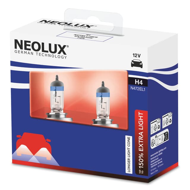 🔦 OSRAM NEOLUX 150% Extra Light H4, Halogen-Scheinwerfer
