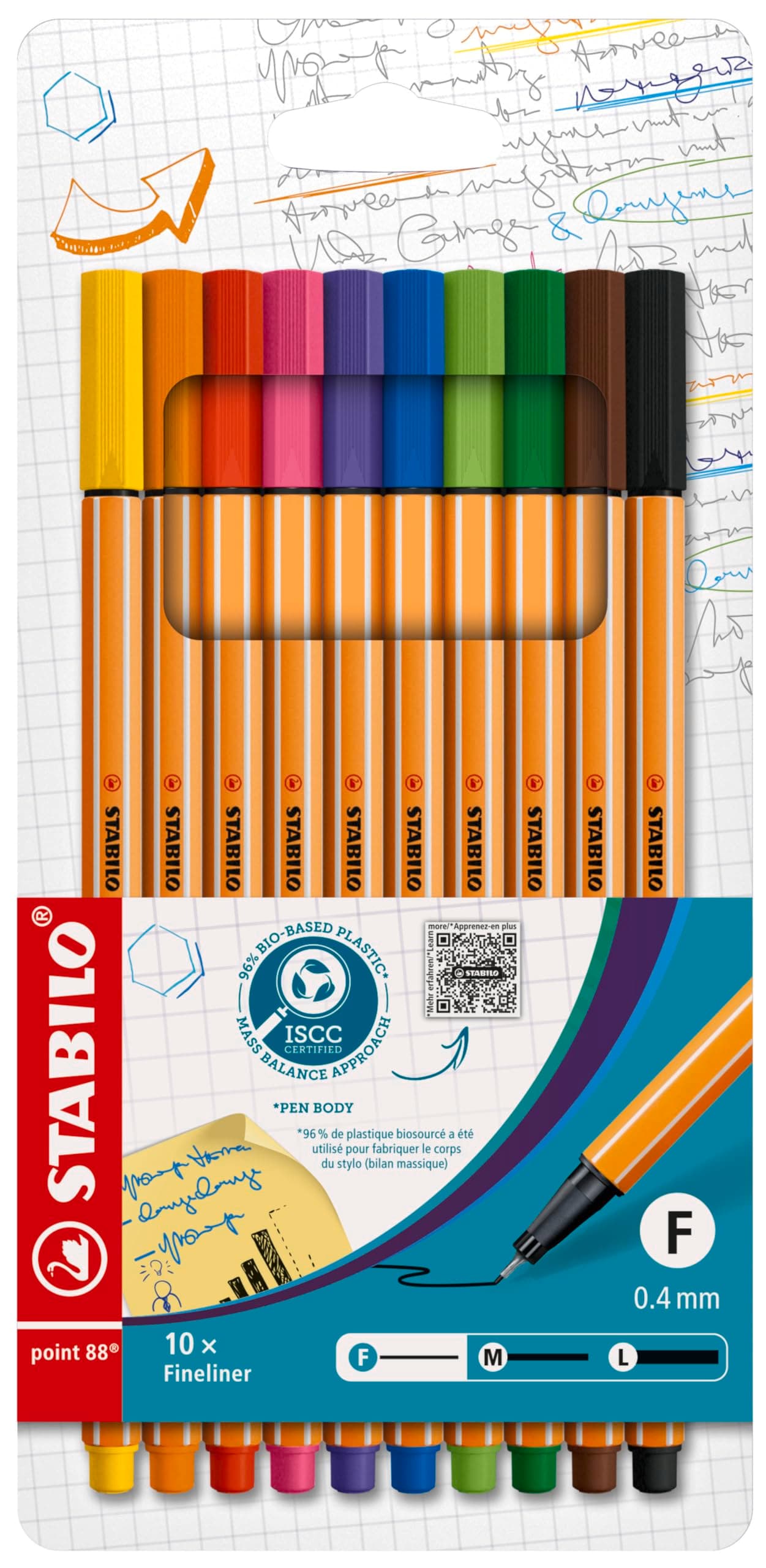 🌟 Mega Deal! STABILO Fineliner point 88 - 10er Pack - Standardfarben 10 🖊️