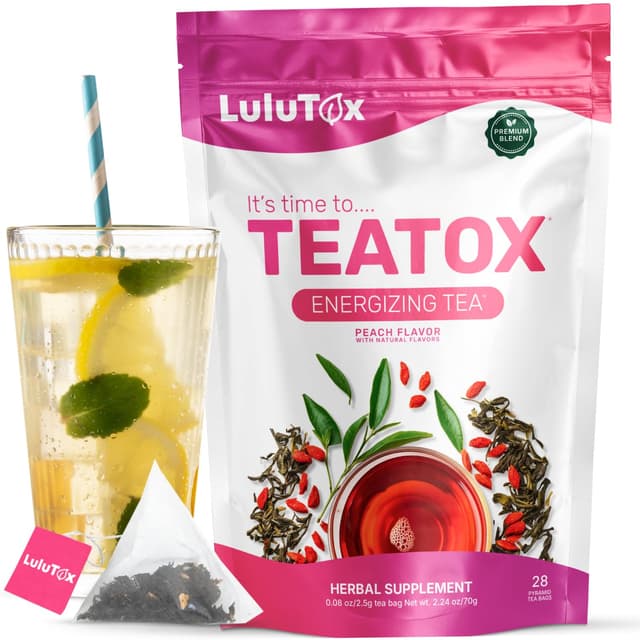 🍵 LULUTOX Detox Tee zum Abnehmen – Natürliche Kräutermischung mit Löwenzahn, Ginseng & Ingwer 🌿