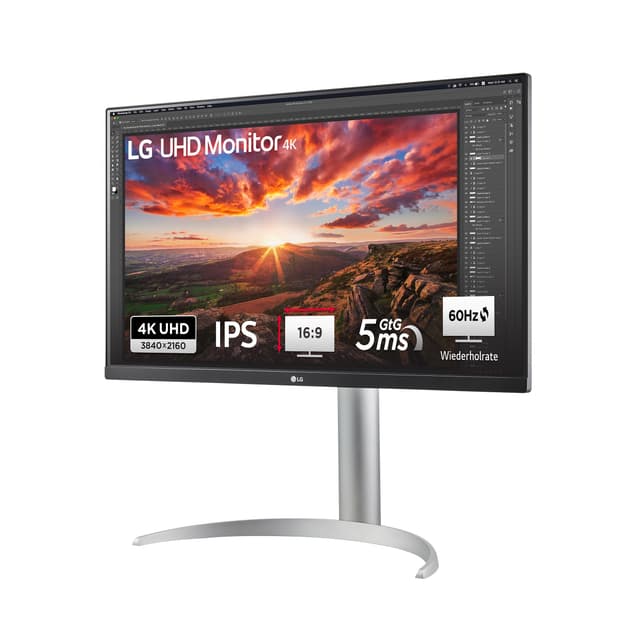 🌟 LG 27 Zoll Ultra HD 4K Monitor 68.4cm 16:9 3840 x 2160 60Hz 5ms HDR10 AMD FreeSync DisplayHDR 400 27UP850K-W.AEU - Weiß & Schwarz