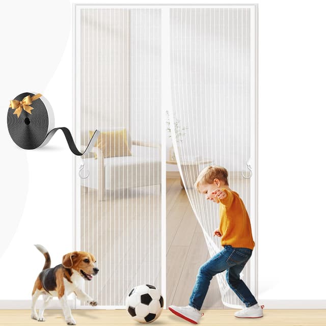 🪰🚪 FORTRY Fliegengitter Magnet Tür - Premium Fliegengitter für Balkon- und Terrassentüren