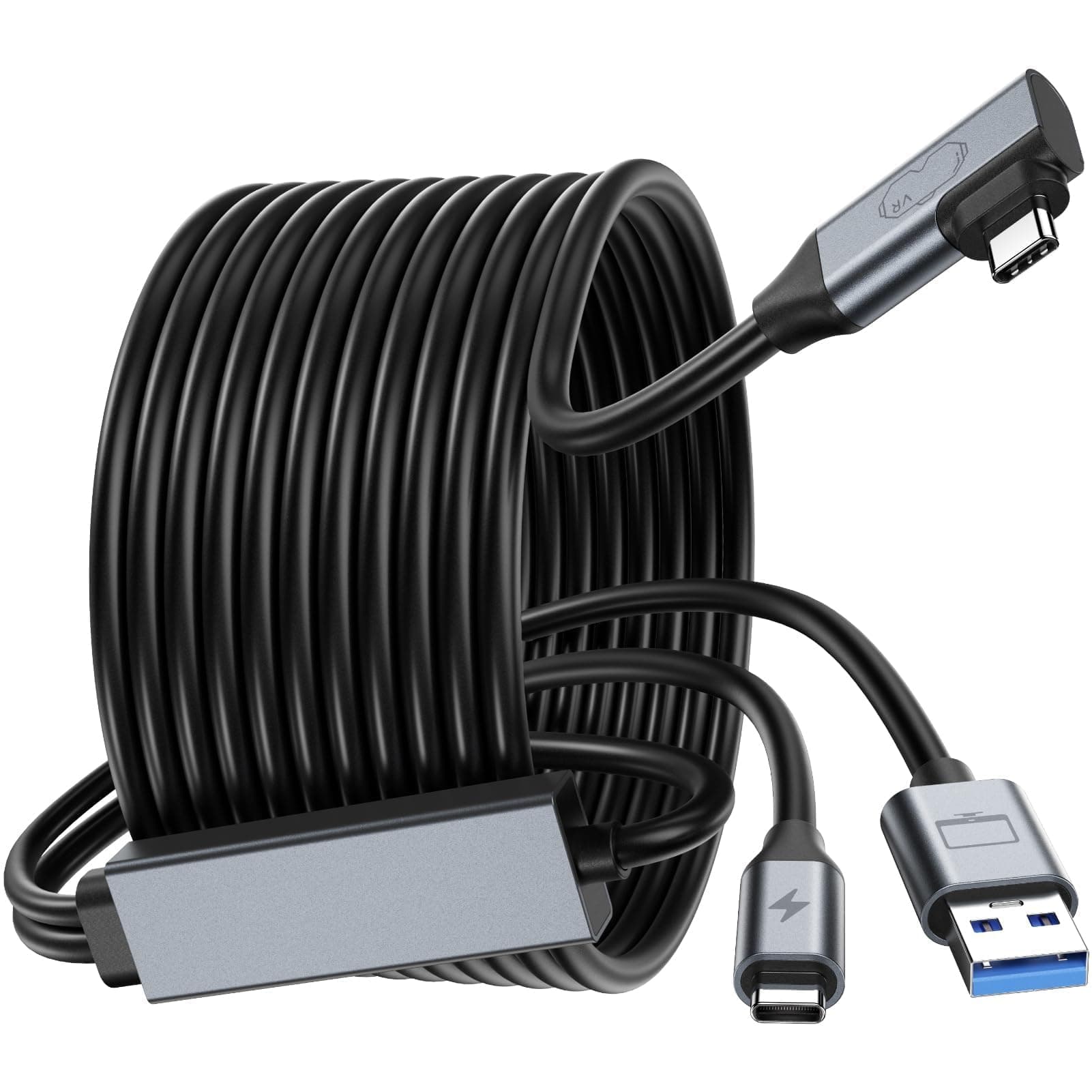 🔋 GlasFlink Link Kabel mit Ladefunktion für VR-Headsets