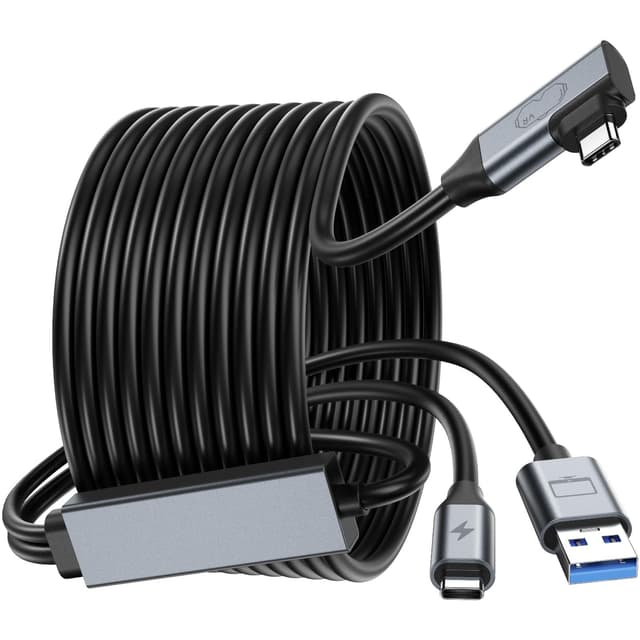 🔋 GlasFlink Link Kabel mit Ladefunktion für VR-Headsets