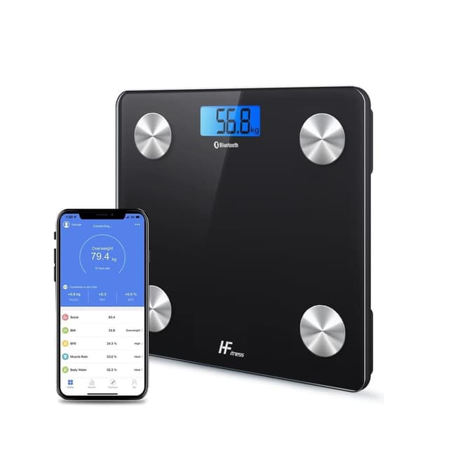 🌟 Angebot: HomeFashion HFitness Körperfettwaage 28x28cm 🌟