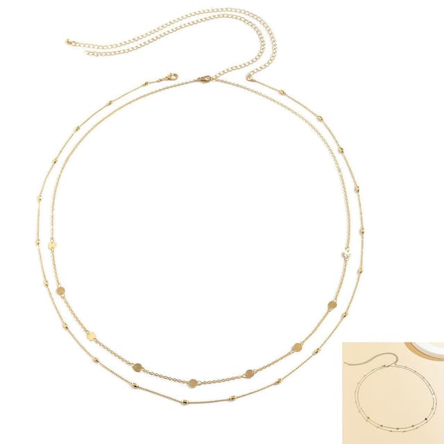 Günstige Damen-Bauchkette aus 18K Gold - Angebot
