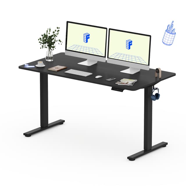 🌟 FLEXISPOT Höhenverstellbarer Schreibtisch 160×80cm 🌈