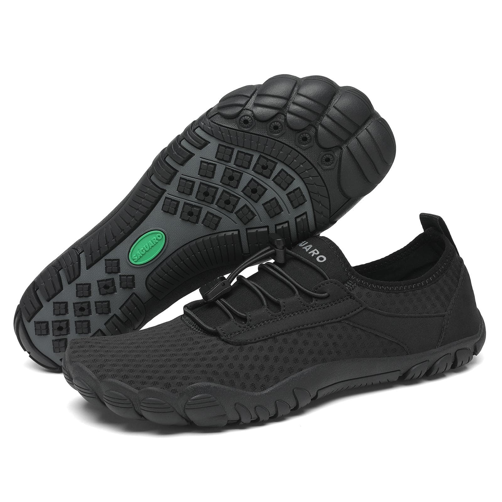 🌊👣 SAGUARO Unisex Barfuß Badeschuhe | Rutschfeste Wasserschuhe 38 EU New Schwarz