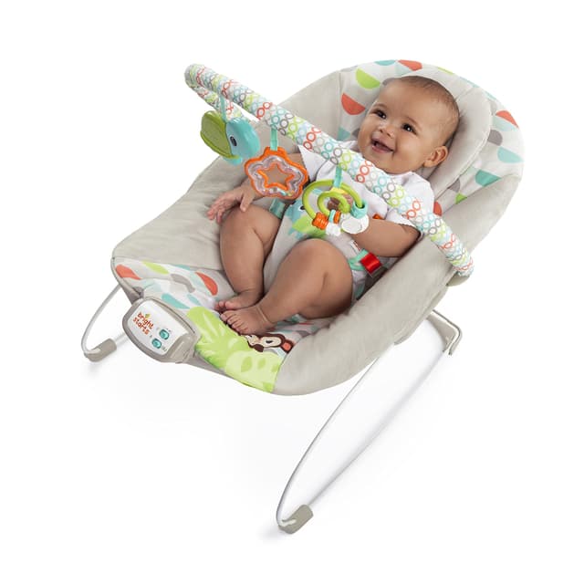 Bright Starts Babywippe Babyschaukel Happy Safari 🦁🐘🦒