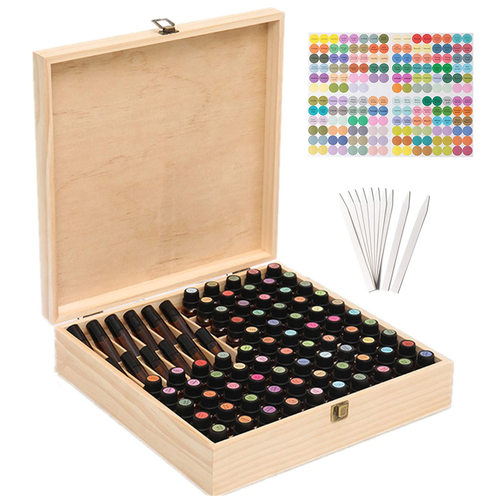 RoseFlower Holz Ätherisches Öl Organisator Behälter - Angebot!