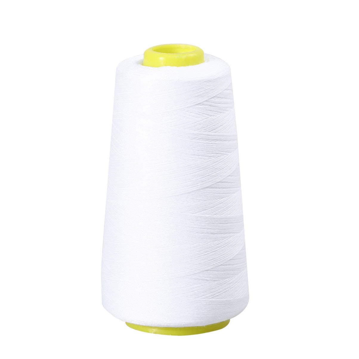 🧵 Healifty Polyester-Nähgarn Unterfaden für Näh- Und Stickmaschine 3000 Yards (Weiß) - Spezialangebot!