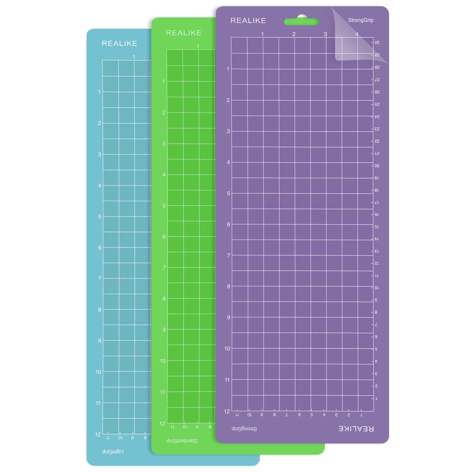 REALIKE Schneidematte für Cricut Joy Ersatzkleber 🎨🧵 3 Matten Multicolor Variety Grip
