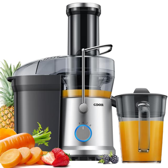 GDOR Entsafter 1300W Entsafter Gemüse und Obst 🥕🍎🍊
