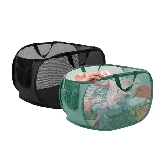 🌟 Super Angebot! XIAQICA 2 Stück Faltbarer Wäschekorb 36 x 36 x 58cm 🧺🌈