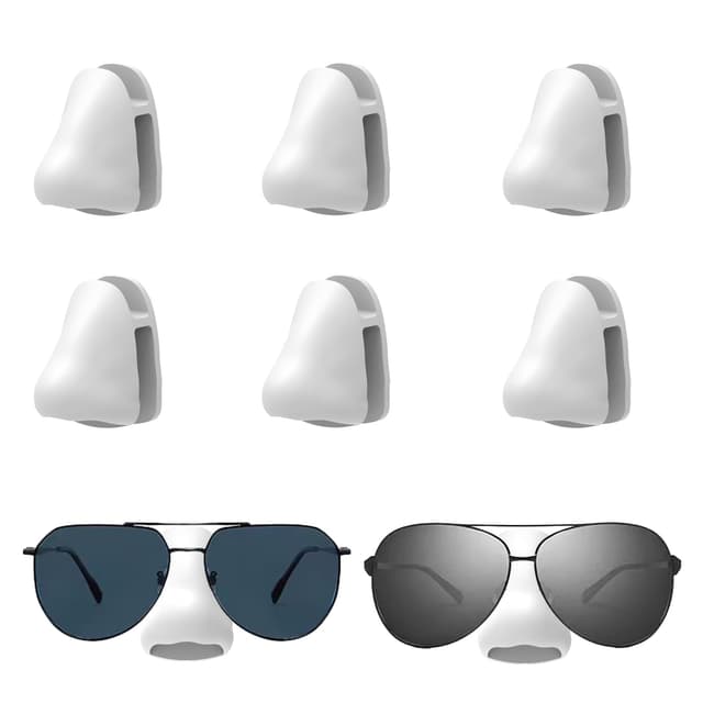 👓 HNLMZ Brillenhalter Wand - 6 Stück Selbstklebender Wandmontierter Brillenhalter