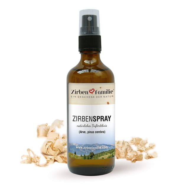 🌲 Zirben Familie® ZirbenSpray 100ml | 100% natürlicher Raumerfrischer 🌲