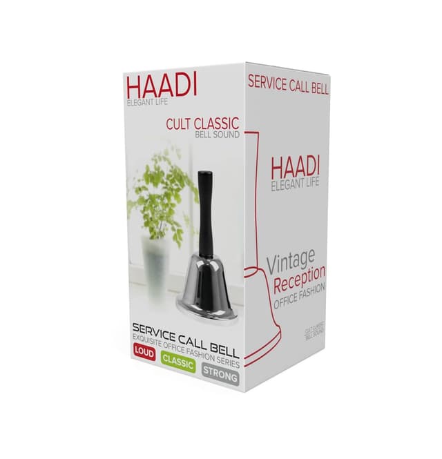 🔔 Handglocke aus Edelstahl - Weihnachtsmann-Teeglocke mit Griff 🎅🔔
