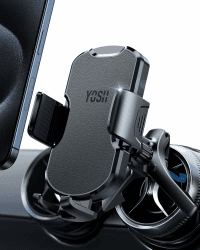 YOSH Handyhalterung für Runde Lüftung mit Leder Design 🚗📱