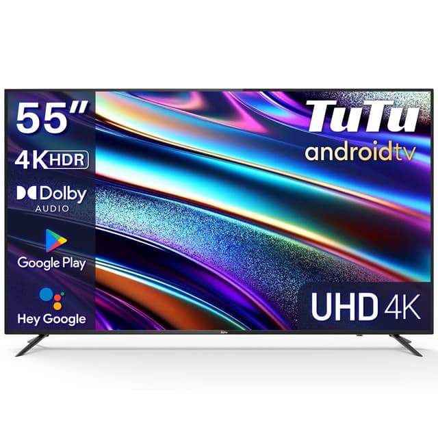 📺 TuTu TUS55UD1A Smart TV 55 Zoll, 4K UHD Android Fernseher 🌟