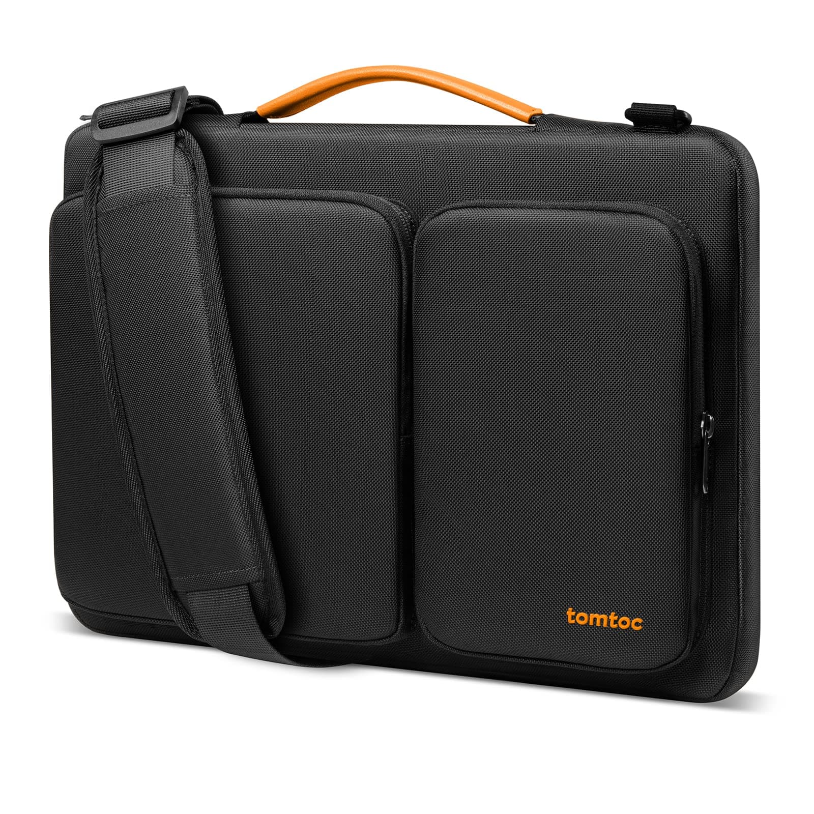 Tomtoc 360° Laptop Tasche Hülle für Neu 16-Zoll MacBook Pro M4/M3/M2/M1 Pro/Max (2024-2019) A3403 A3186 A2991 A2780 A2485 A2141, ASUS Vivobook 15/16, Dell Inspiron 15, 15" Lenovo IdeaPad Flex 16 Zoll für MacBook Pro 16 Schwarz 🎒💻