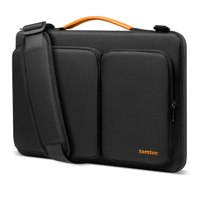 Tomtoc 360° Laptop Tasche Hülle für Neu 16-Zoll MacBook Pro M4/M3/M2/M1 Pro/Max (2024-2019) A3403 A3186 A2991 A2780 A2485 A2141, ASUS Vivobook 15/16, Dell Inspiron 15, 15" Lenovo IdeaPad Flex 16 Zoll für MacBook Pro 16 Schwarz 🎒💻