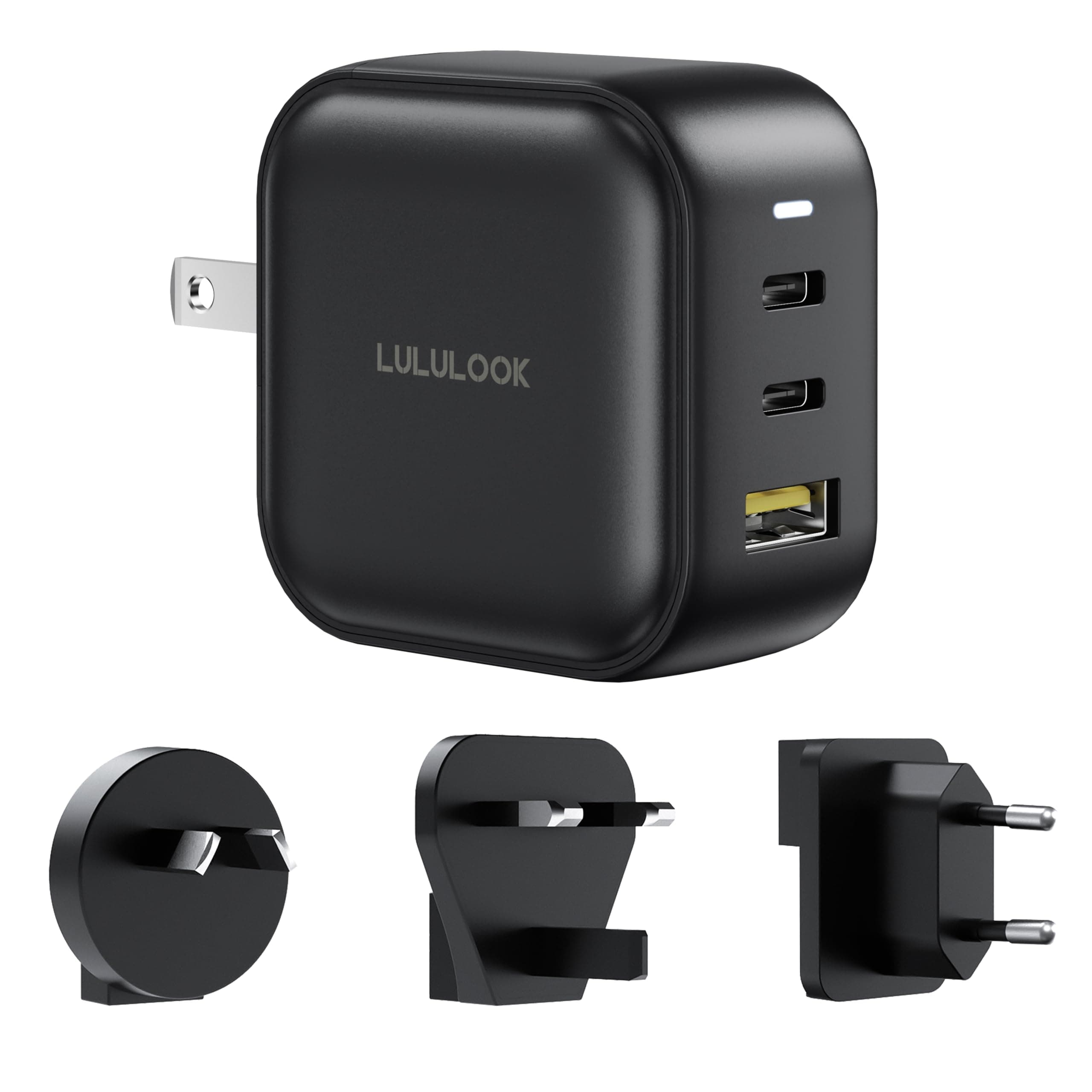 LULULOOK USB C Ladegerät, 65W USB C Netzteil 3-Port GaN PD Schnellladegerät 🚀