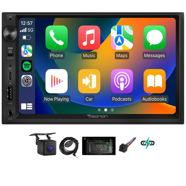 Eonon 7 Zoll Linux Doppel-Din-Autoradio mit CarPlay & Android Auto 🚗🎶