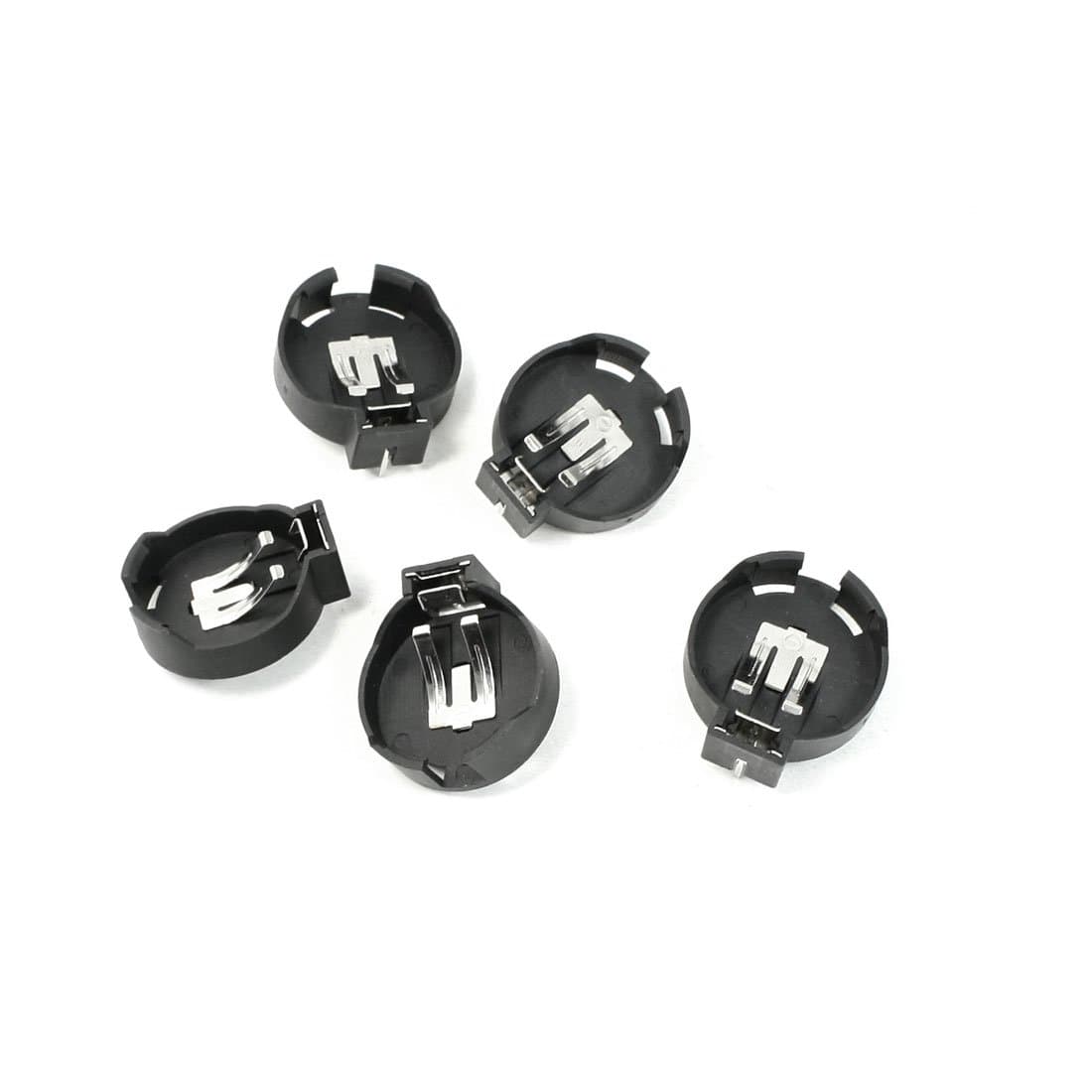 🔋🔍 Sourcing Map 5X 2-Nadel CR / LIR2450 Schwarze Taste Batteriehalterung