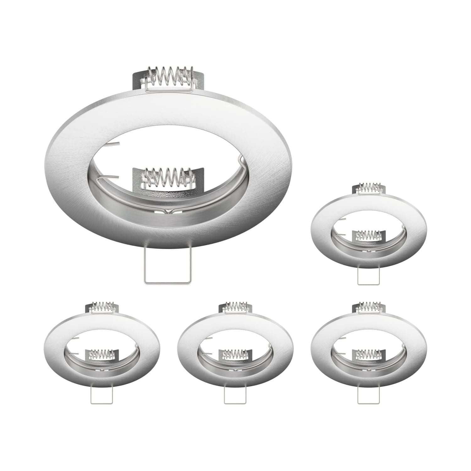 LEDsCom.de Angebot: 5 Stück Deckeneinbaurahmen CIRC, rund, aluminium matt